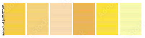 Set of yellow legal pad pages with lined designs