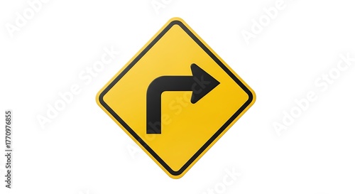 Right Turn Ahead A Clear Road Sign Indicating an Upcoming Direction Change for Drivers Free Download Right Turn Ahead A Clear Road Sign Indicating an Upcoming Direction Change for Drivers - GFXLoad