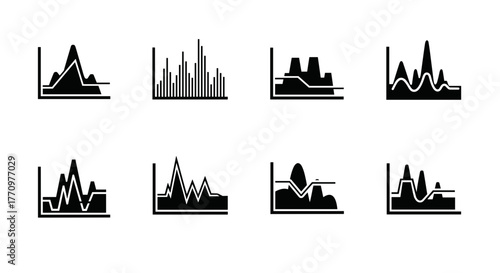 Dynamic business charts showcase growth trends and market analysis for modern reports