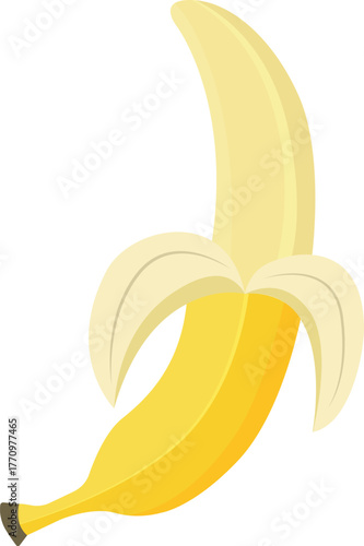a banana on white background