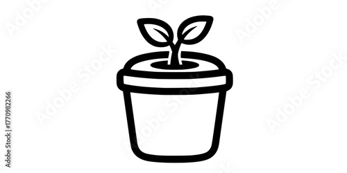 Compost Bin Sustainable Gardening Flat Vector Icon