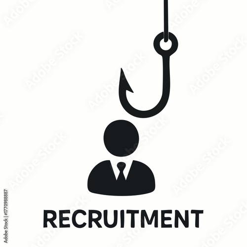 Job recruitment is like fishing for candidates with a hook