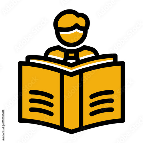 Knowledge Education Understanding icon from the Personal Growth icon collection (Glyph Color Lineal Style)