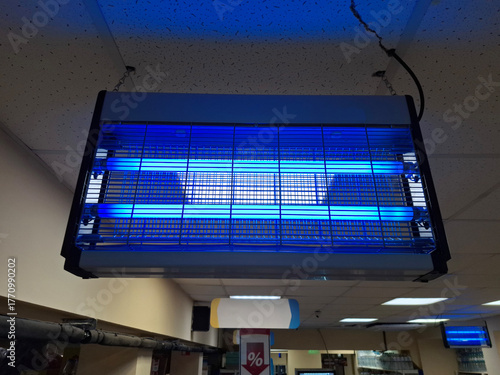 Electric ultraviolet insecticide insect killer, effective UV lamp trap in shop