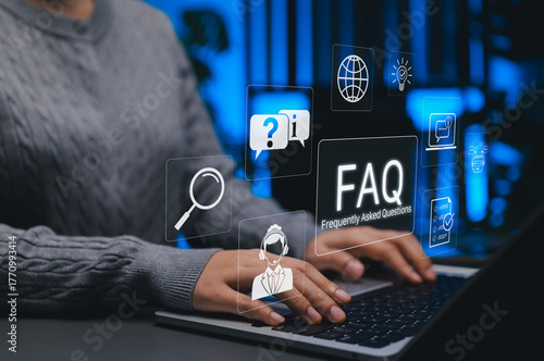 Fotografía FAQ, Frequently Asked Questions Support Concept
