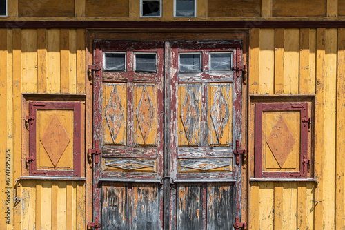 Buildings in the historic part of the town of Appenzell, Switzerland