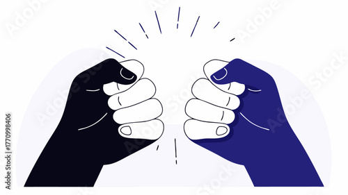 An emotional depiction of hands emerging from opposite sides of the canvas each encircling a radiant light source in the center symbolizing shared strength and encouragement.