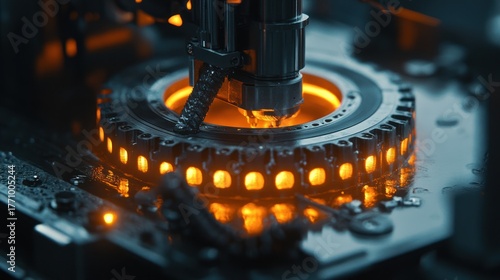 Industrial Precision: A Close-Up of Advanced Manufacturing