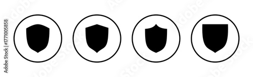 Shield icon vector. Protection icon. Security sign and symbol