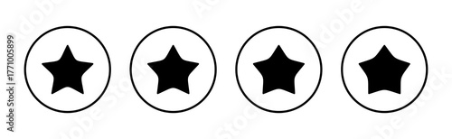 Star icon vector. rating sign and symbol. favourite star icon