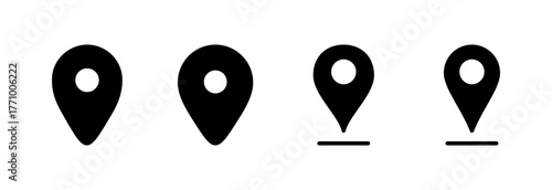 Pin icon vector illustration. Location sign and symbol. destination icon. map pin