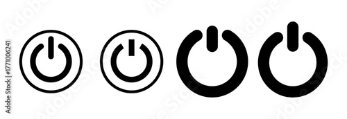 Power icon vector illustration. Power Switch sign and symbol. Electric power
