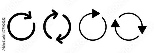 Refresh icon vector illustration. Reload sign and symbol. Update icon.