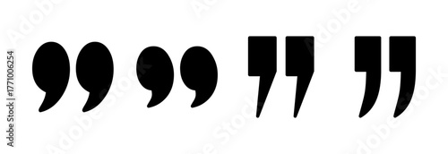 Quote icon vector illustration. Quotation mark sign and symbol