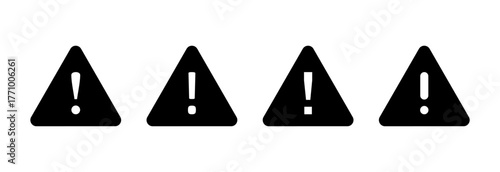 Danger icon vector illustration. attention sign and symbol. Hazard warning attention sign