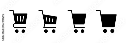 Shopping icon vector illustration. Shopping cart sign and symbol. Trolley icon