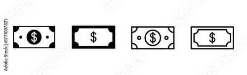 Money icon set. Money vector icon.