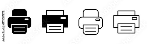 Print icon set. printer icon vector.