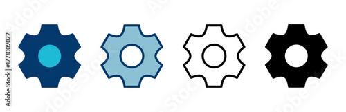 setting Icon vector isolated on white background. setting vector icon. Cog settings Icon Symbol. Gear