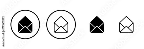 Mail icon logo design. email sign and symbol. E-mail icon. Envelope icon