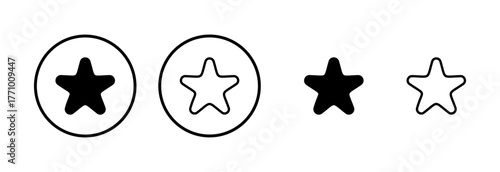 Star icon logo design. rating sign and symbol. favourite star icon