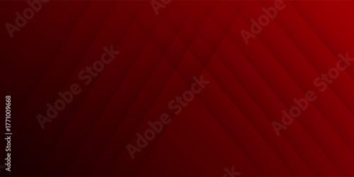 Red color square pattern on banner with shadow. Abstract white and grey color geometric background with copy space.eps 10