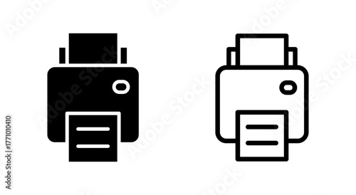 Print icon symbol for apps and websites. printer sign and symbol