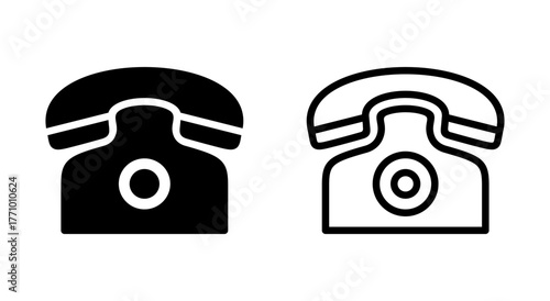 Telephone icon symbol for apps and websites. phone sign and symbol