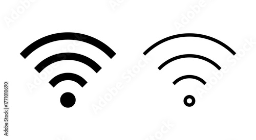 Wifi icon symbol for apps and websites. signal sign and symbol. Wireless  icon