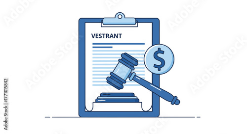Drive Investment Decisions with Clear Vesting Agreements and Legal Financial Expertise Represented by this Gavel Dollar Symbol Graphic