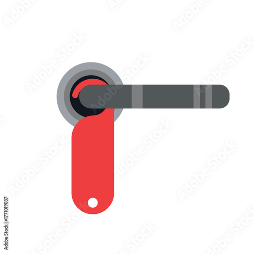 Illustration hanging door do not disturb