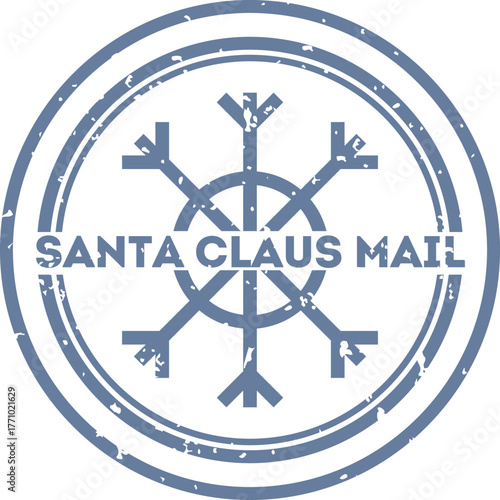 Santa Claus Mail Postage Stamp
