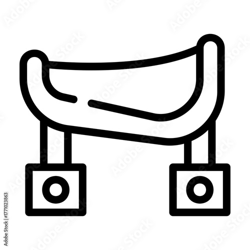 horse saddle Line Icon