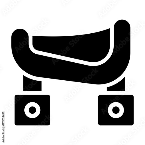 horse saddle Solid icon