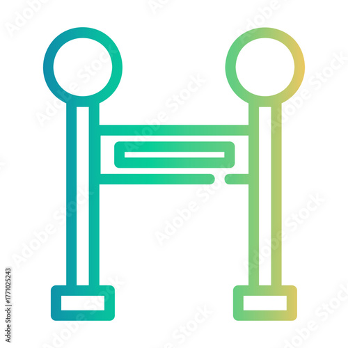 entrance Line Gradient Icon