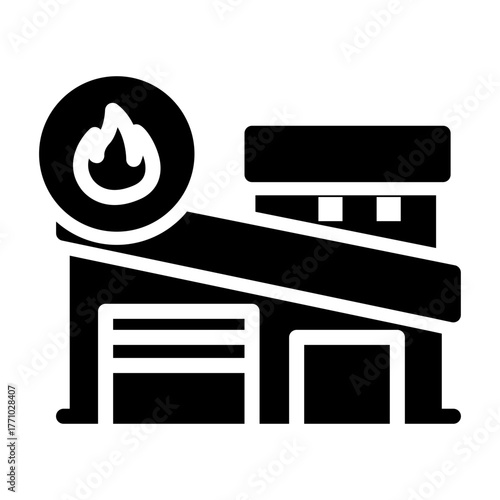 fire station Solid icon