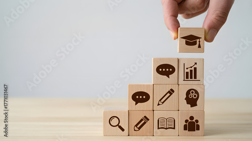 Achieve higher education goals with building blocks for learning and development