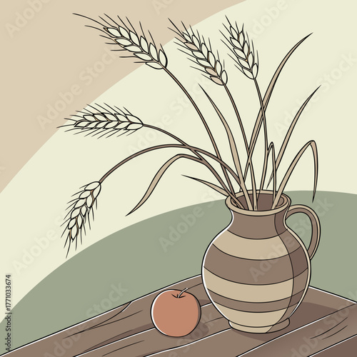 still life with flowers