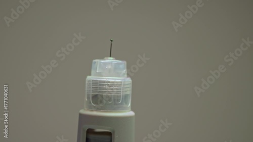 Semaglutide medication pen injector. GLP-1 drug to treat type 2 diabetes manage long-term weight and reduce risk of major cardiovascular events. 