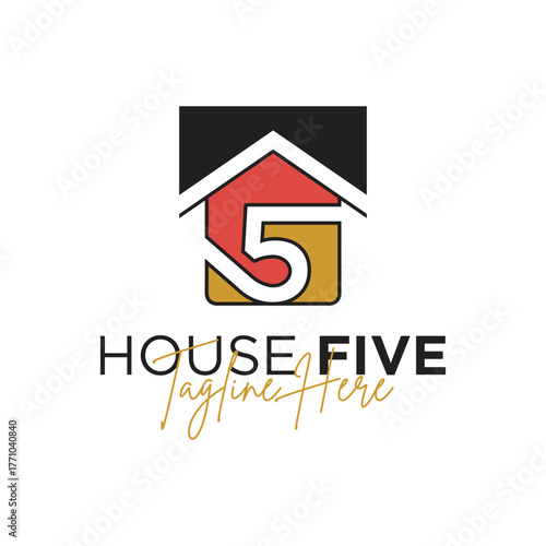five house marketing logo