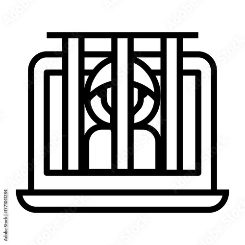 cyber attack Line Icon