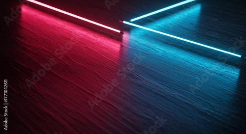 a close up of a neon sign on a table