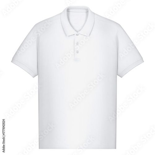 White t-shirt on transparent or white background, new clothing range, premium cotton wool product