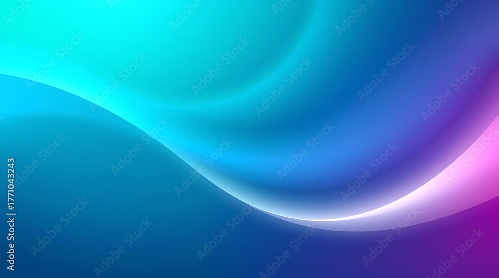Fototapeta premium Futuristic Teal Blue Blurred Light Gradient Abstract Texture