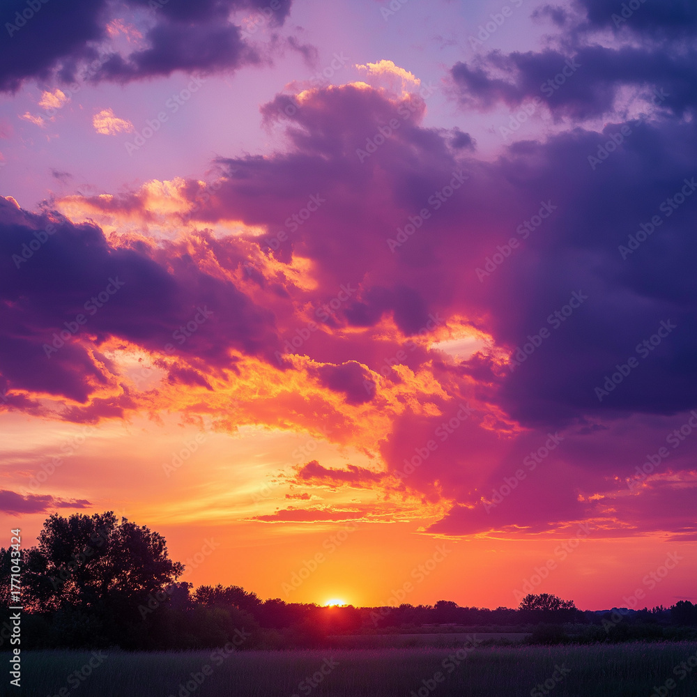 Obraz premium sunset in the sky