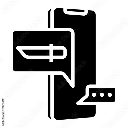 cyber attack Solid icon