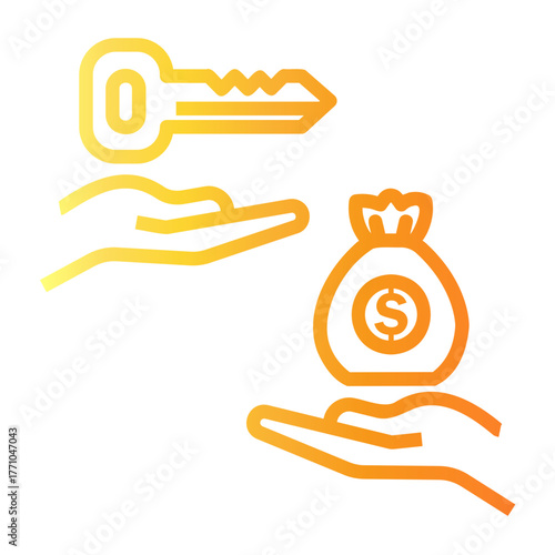 cyber attack Line Gradient Icon