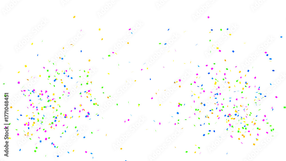 Obraz premium Party Celebration Confetti Transparent Overlay. Colorful Confetti Falling Isolated PNG. Multicolor Confetti Transparent Background. bright confetti isolated on transparent bg