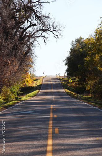 autumn rural highway