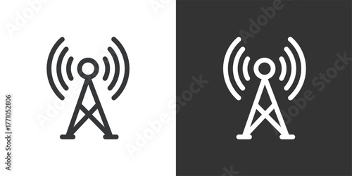 Wireless Network icon. Solid glyph series icon